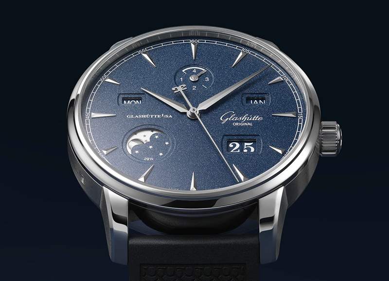 隆重推出：格拉蘇蒂原創(chuàng) Senator Excellence Perpetual Calendar Bucherer “藍(lán)色版本”腕表-復(fù)刻表