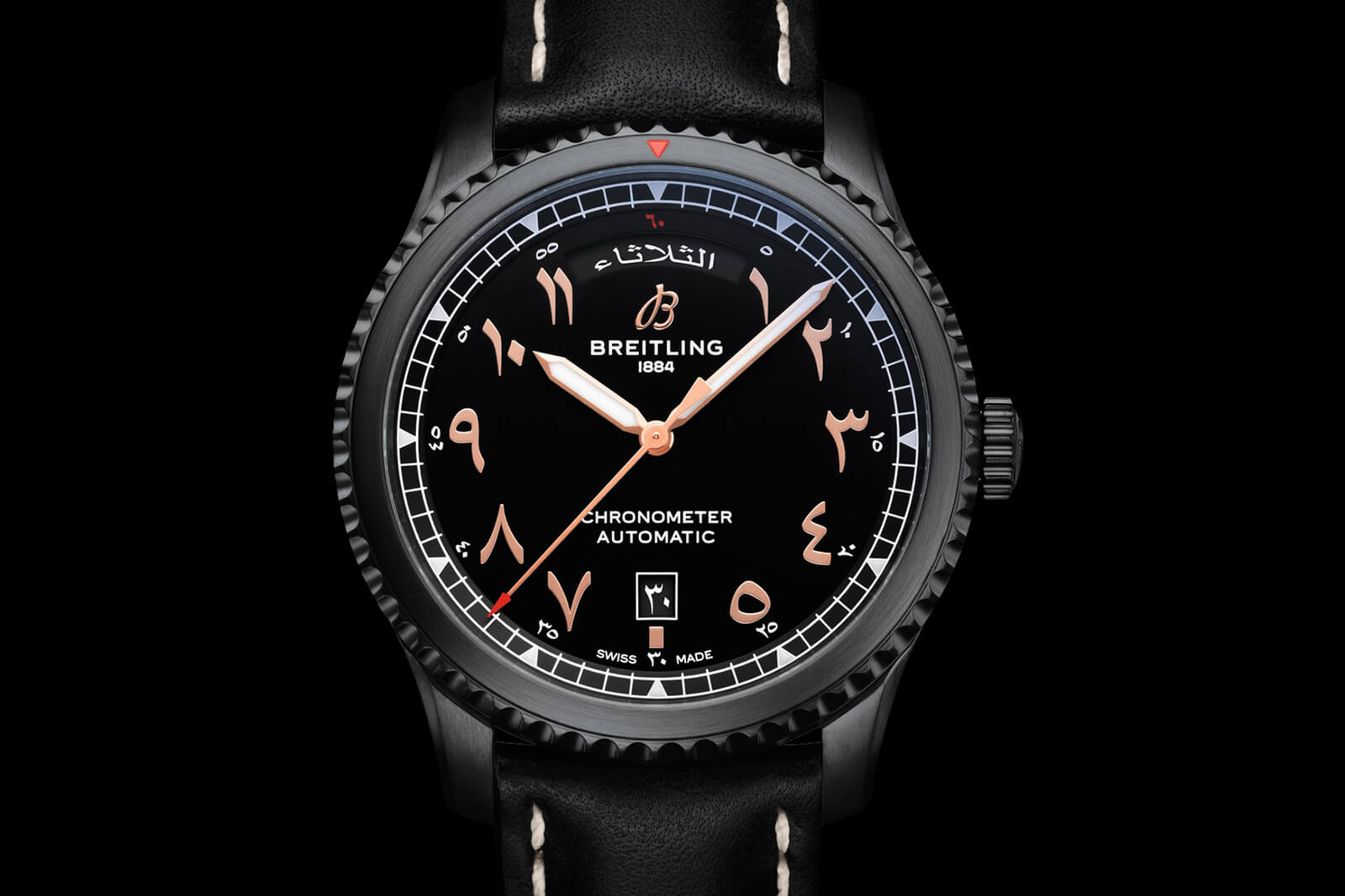 百年靈 Aviator 8 Day & Date 41 阿提哈德航空限量版腕表-復刻表