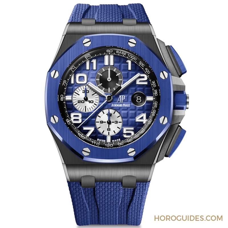 愛(ài)彼皇家橡樹離岸型新款消光黑陶瓷型格上身-復(fù)刻表