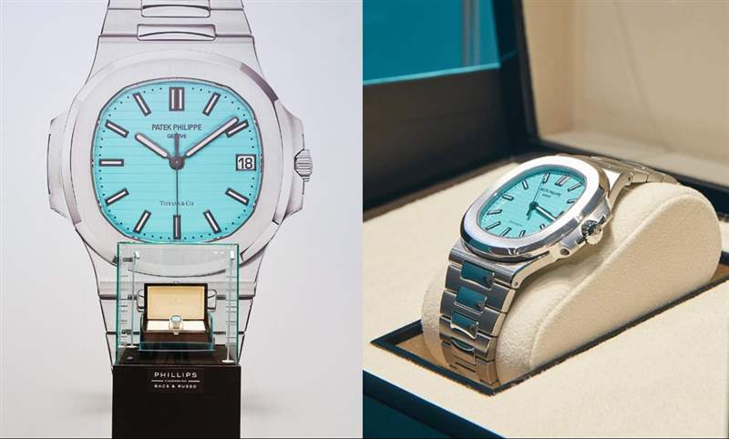 百達(dá)翡麗5711 Tiffany Blue,成交價(jià)臺(tái)幣1億8000萬(wàn)、港幣5000萬(wàn)-復(fù)刻表