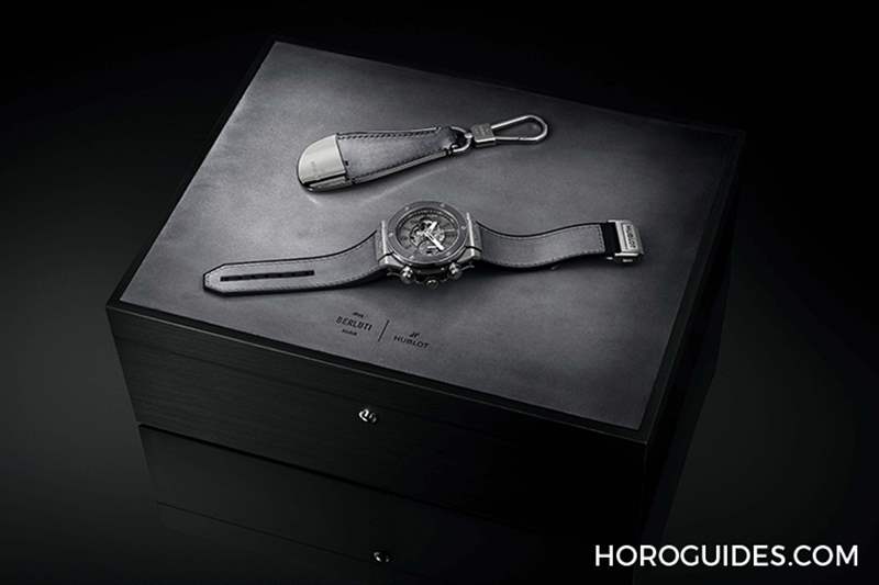 冷調(diào)工業(yè)風(fēng)宇舶HUBLOT Big Bang Unico Berluti冷灰計(jì)時(shí)碼表-復(fù)刻表