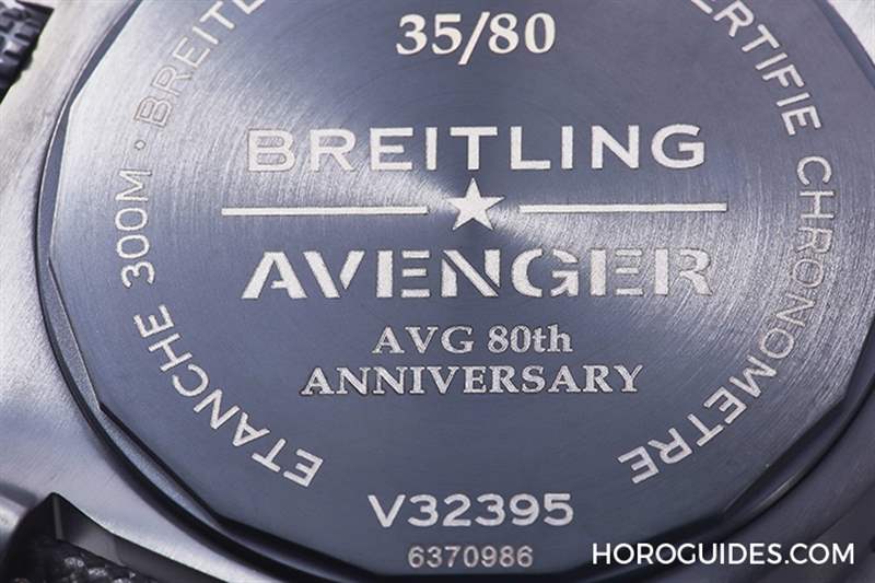 霸氣捍衛天空！百年靈Avenger AVG飛虎隊80周年臺灣限量款-復刻表