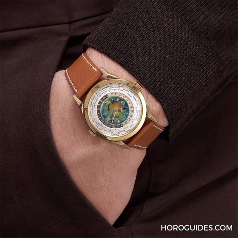 拍賣會首見，估價逾350萬瑞郎！百達翡麗罕見Ref.2523 世界時間琺瑯面腕表-復刻表