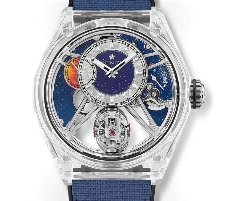 真力時天頂蔑視藍(lán)寶石版絕對透明-復(fù)刻表