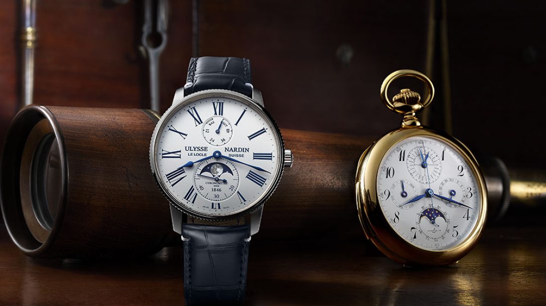 雅典娜丁Marine Torpilleur海洋托皮勒月相-復刻表