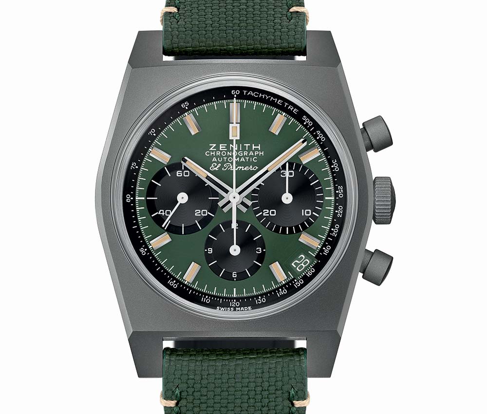 真力時天頂超時大師復興野生動物園-雅典娜丁潛水員檸檬鯊-復刻表