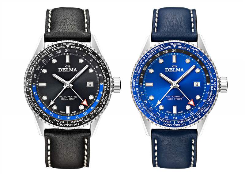 南美小眾品牌Delma潛水GMT藍盤手表-復刻表