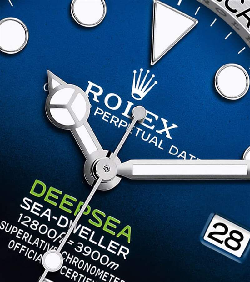 鏡面加上了防反光涂層,讓面盤上的資訊看起來更清晰。 (Rolex) 2022勞力士Rolex Deepsea手表7項新革新勞力士隱藏款細節(jié)升級不加價-復刻表