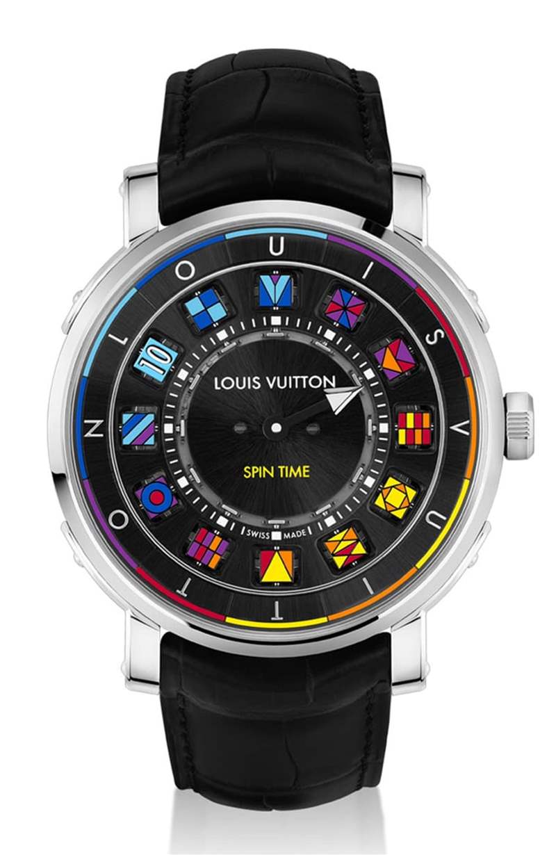 LOUIS VUITTON ESCALE系列 Q5DG20 (LOUIS VUITTON) LV鋼殼手表二連發(fā)招牌翻轉數字方塊創(chuàng)新吸睛銀灰、彩色應百客-復刻表