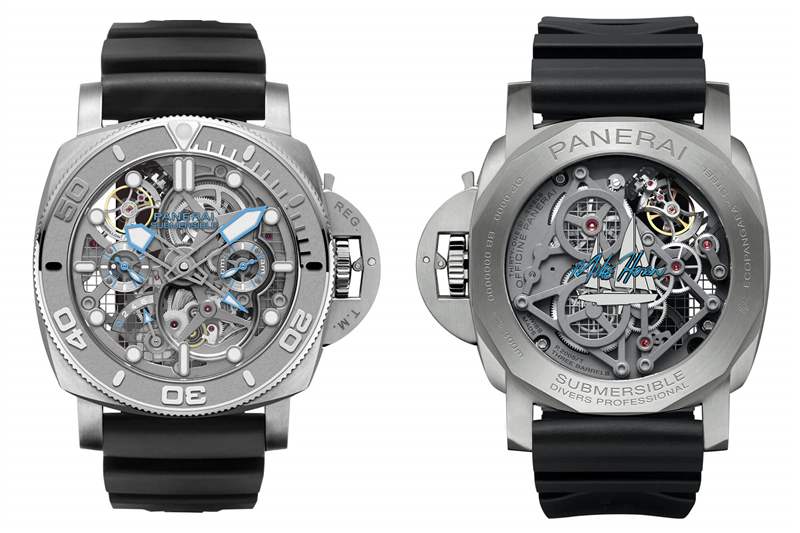 沛納海機械鏤空設計潛水表PAM01108-復刻表