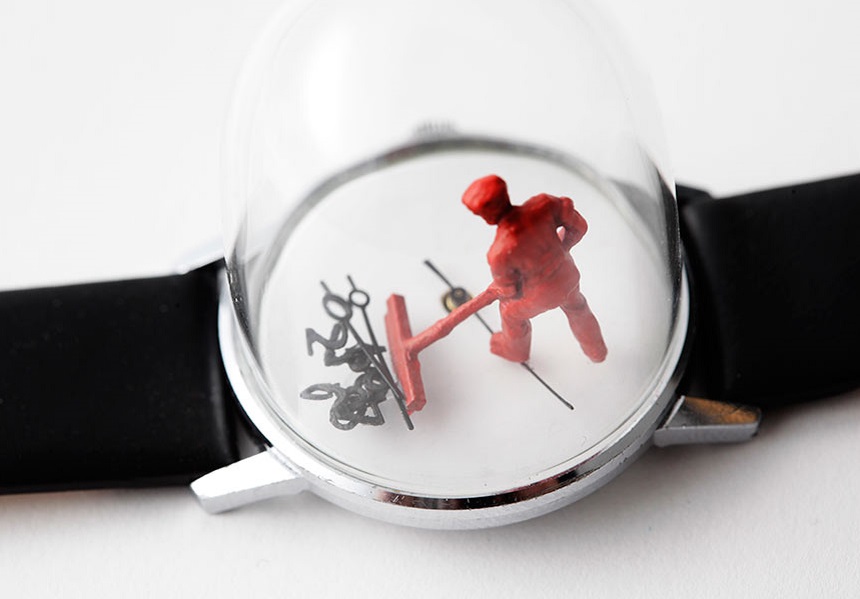 多米尼克·威爾科克斯(Dominic Wilcox)的怪異手表藝術(shù)-復(fù)刻表