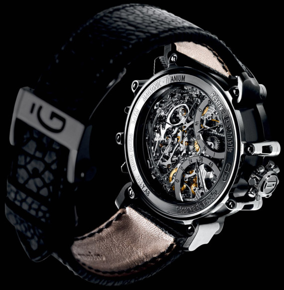GG Arena Metasonic watch back 杰拉爾德·根塔Gerald Genta競技場元音速自鳴手表-復(fù)刻表