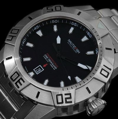 NauticFish 1000m Diver watch on eBay 小眾新潛水手表品牌Ocean7 LM-3藍色手表-復刻表