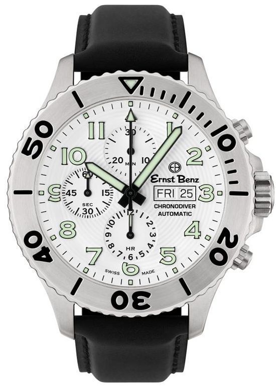 恩斯特·奔馳（Ernst Benz）的白盤多功能計(jì)時(shí)200M潛水腕表-復(fù)刻表