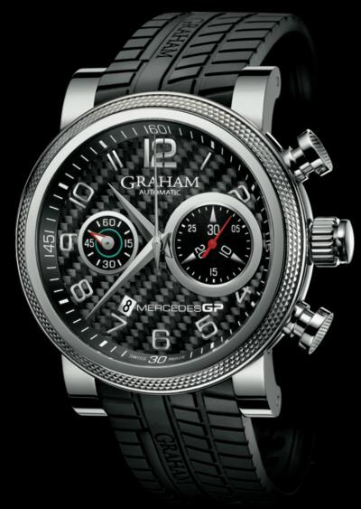 Graham Mercedes GP Trackmaster CF 格雷厄姆手表是梅賽德斯GP銀色多功能計時腕表-復刻表