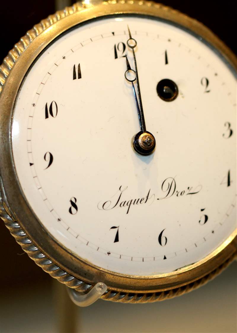 瑞士鐘表博物館中陳舊的自動機和其他發條裝置作品-復刻表