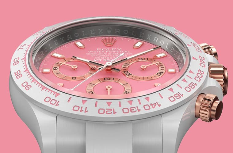 春天氣息濃烈的“櫻花”主題白陶瓷Daytona-復(fù)刻表