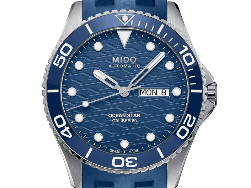Mido推出Ocean Star 200C Ocean Blue藍色潛水腕表-復(fù)刻表