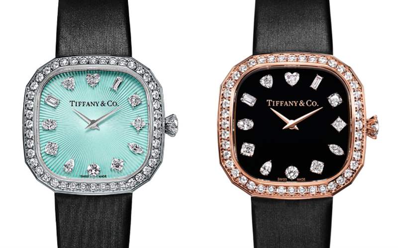 『新表』Tiffany推出3枚蒂芙尼Eternity珠寶腕表：枕形表殼，12種琢形鉆石時標-復刻表