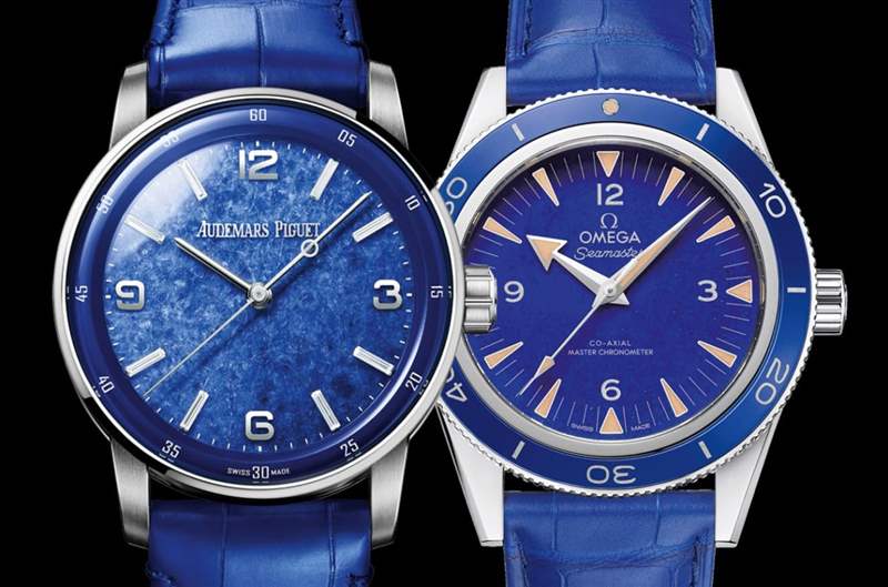 百萬價(jià)格寶石面盤自動(dòng)三針表AP CODE 11.59與歐米茄海馬300米比較-復(fù)刻表