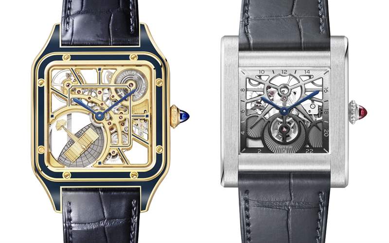 Cartier新品亮點：Santos-Dumont鏤空「小飛機」擺陀，Tank Normale 24小時顯示，Tank Louis Cartier三色金馬賽克-復刻表