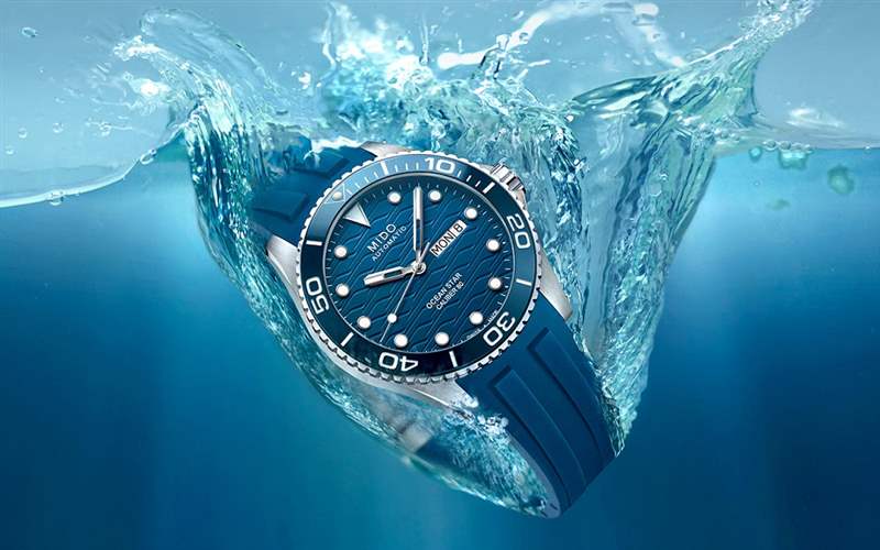 Mido推出Ocean Star 200C Ocean Blue藍色潛水腕表-復(fù)刻表