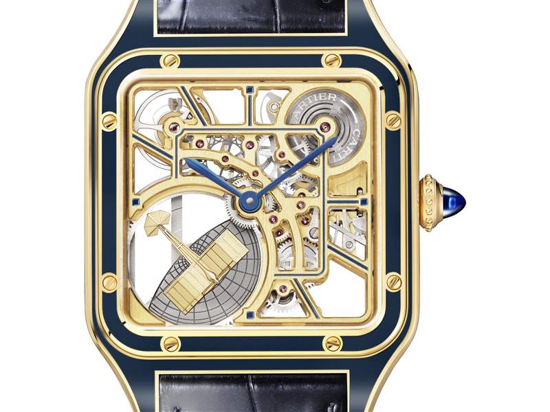 Cartier新品亮點：Santos-Dumont鏤空「小飛機」擺陀，Tank Normale 24小時顯示，Tank Louis Cartier三色金馬賽克-復刻表