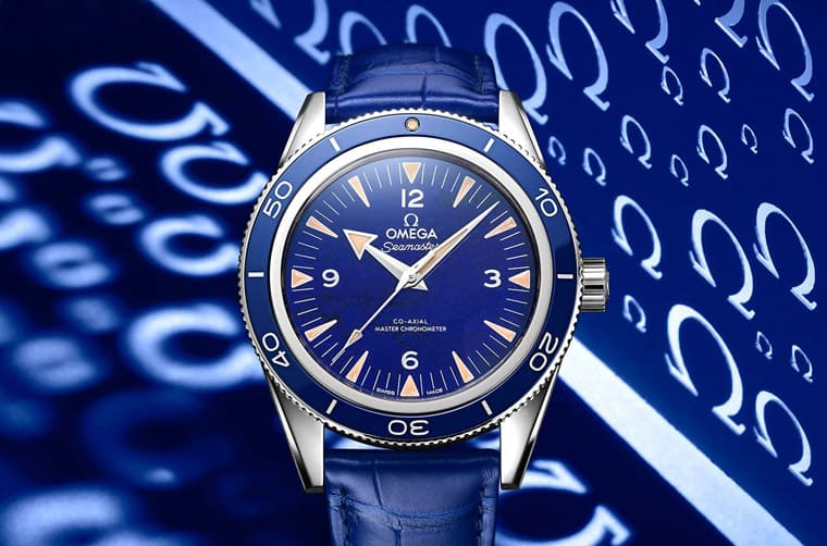 百萬價(jià)格寶石面盤自動(dòng)三針表AP CODE 11.59與歐米茄海馬300米比較-復(fù)刻表