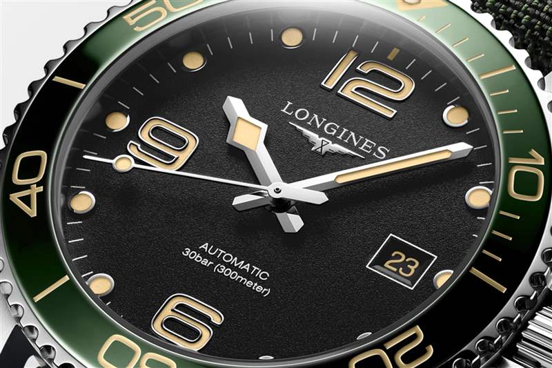 『新表』浪琴推出HydroConquest 41mm潛水腕表新作:綠色表圈+黑色表盤-復(fù)刻表