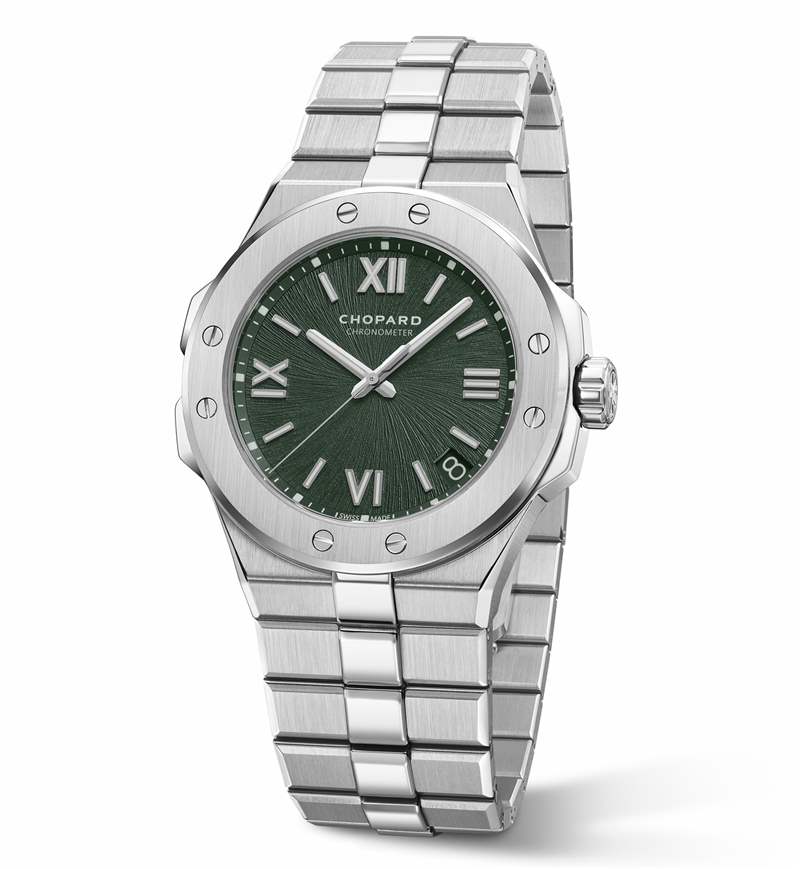 Chopard推出Alpine Eagle系列腕表新作：綠色表盤，33mm女士腕表-復刻表