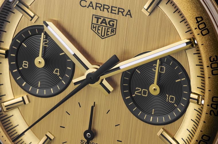 從冠軍車手獎(jiǎng)品獲得啟發(fā)泰格豪雅再造現(xiàn)代Carrera黃金計(jì)時(shí)碼表-復(fù)刻表