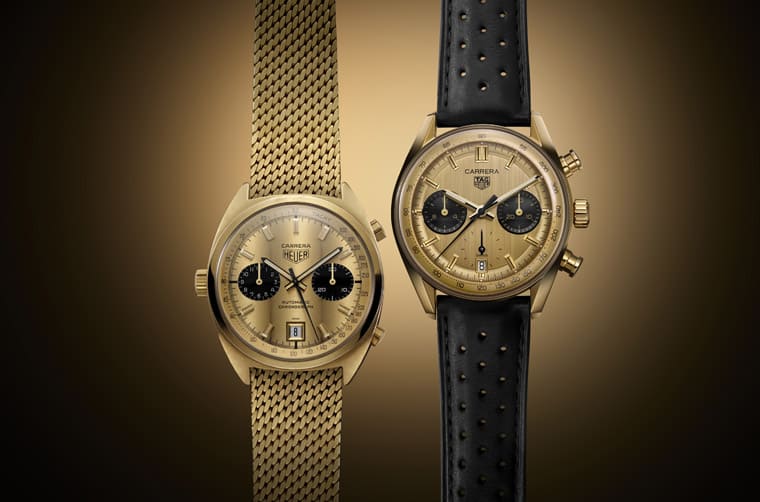 從冠軍車手獎(jiǎng)品獲得啟發(fā)泰格豪雅再造現(xiàn)代Carrera黃金計(jì)時(shí)碼表-復(fù)刻表