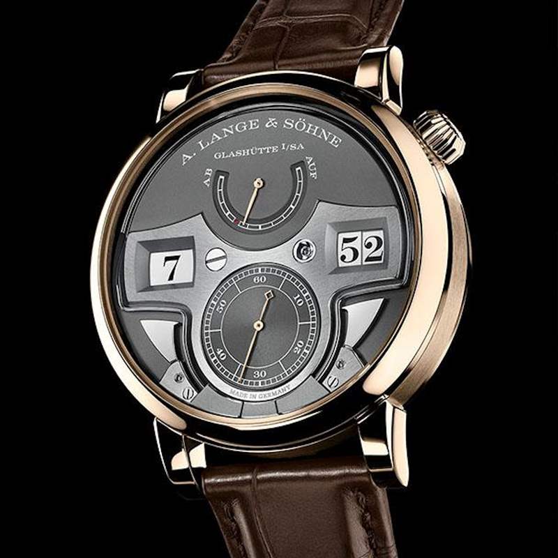 朗格18K蜂蜜金新作結(jié)合跳字顯示和十進制三問裝置之復(fù)雜逸品-復(fù)刻表