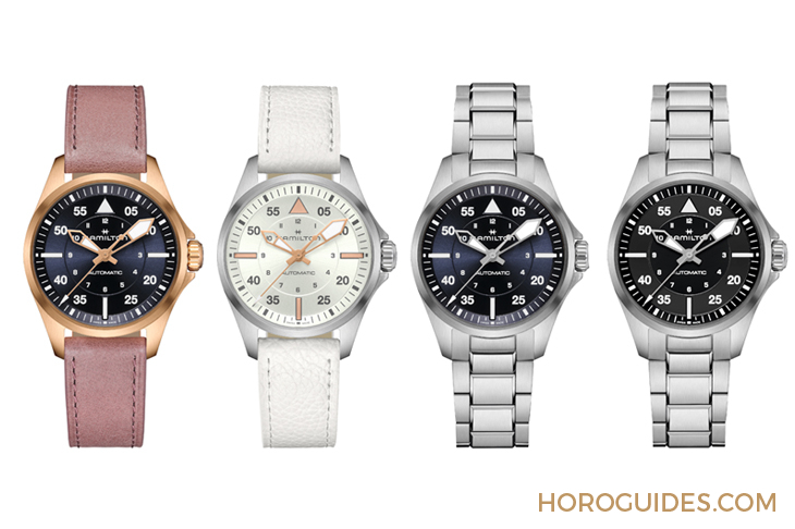 設(shè)計(jì)微調(diào)、新增尺寸,HAMILTON Khaki Aviation Pilot系列七款新作再現(xiàn)軍風(fēng)-復(fù)刻表
