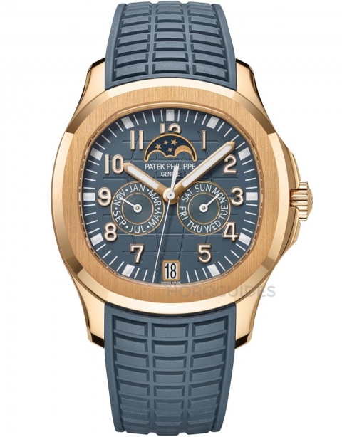 PATEK PHILIPPE - NAUTILUS - 5980/60G-001 - 年輕活力風的表王！ 盤點PATEK PHILIPPE百達翡麗藍灰色調腕表